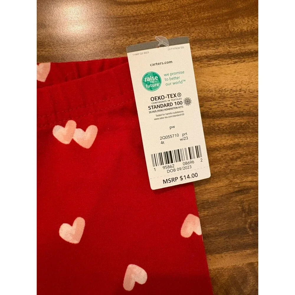 NWT/NWOT Old Navy, Carters, Cat & Jack Leggings Bundle, Navy and Hearts, Size 4T
